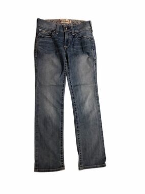 Ariat REAL Mid Rise Straight Jeans Womens 27 Short Medium Wash